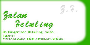 zalan helmling business card